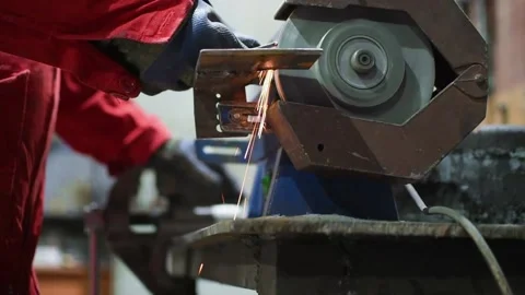 Machine tool operated by a worker Stock Footage 171624020