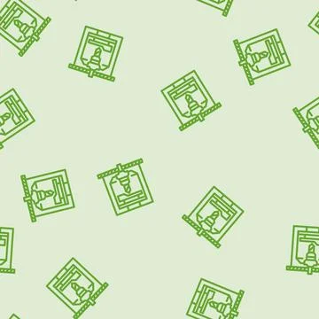 Machine tooling mechanical engineer line vector seamless pattern Stock Illustration