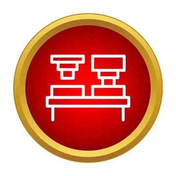 Machine tools operating on a modern production line 스톡 일러스트