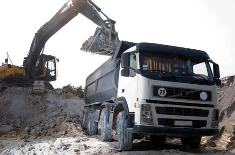 Machine on tracks Stock Photos
