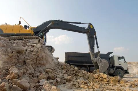 Machine on tracks Stock Photos