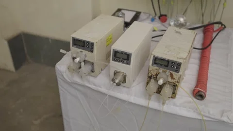 Machine Turning on, Display coming up in machine  Stock Footage 322150526