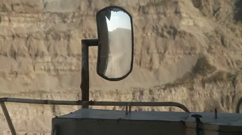 Machine Vehicle Mirror Stock Footage 11630874