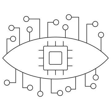 Machine Vision icon Stock Illustration