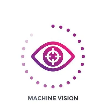 Machine vision vector icon Stock Illustration