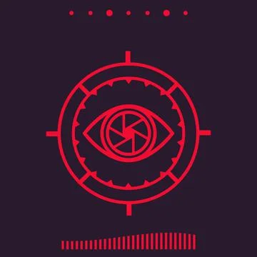 Machine vision vector illustration Stock Illustration