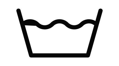 Machine wash icon animation Stock Footage 152641103
