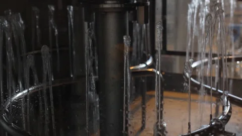 Machine washable plastic bottle factory Stock Footage 102601192