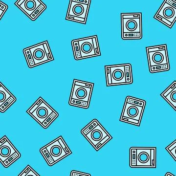 Machine washable vector seamless pattern Stockillustratie