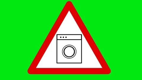 Machine washable.used green background.animated video Stock Footage 77350419