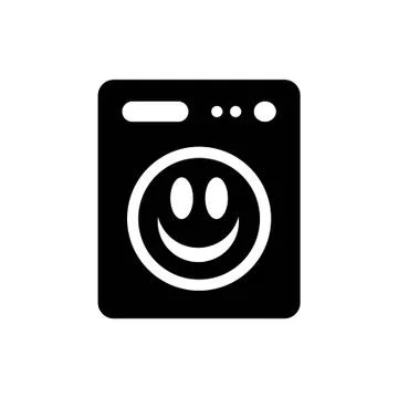 Machine washing icon vector Ilustração Stock