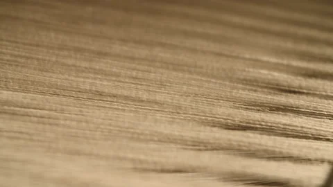 Machine weaving wool close up Stock Footage 141514013