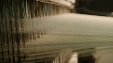 Machine weaving wool Stock Footage 141514296