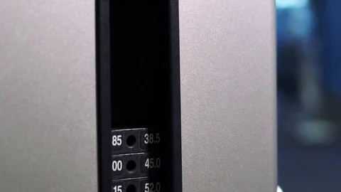 Machine weights crashing down slomo 1 Stock Footage 79030199