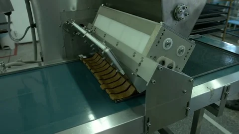 Machine Working On industrial production Stock Footage 76318907