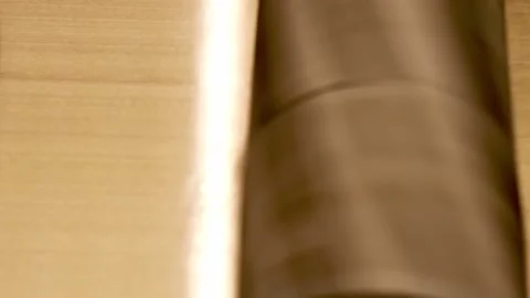 Machine working on metal part close-up Video stock 157217490