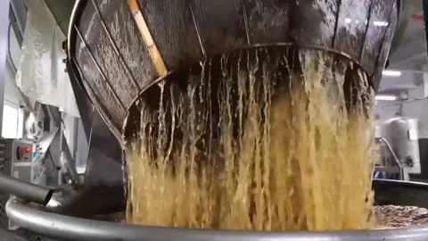 Machine works and fry work in a factory. Stock-Footage 206668253