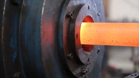 The machine works with a hot iron Stock-Footage 93830478