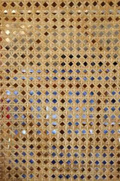 Machine woven wicker with a beautiful pattern. Stock-Fotos