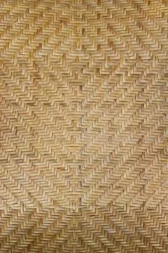 Machine woven wicker with a beautiful pattern. Stock Photos