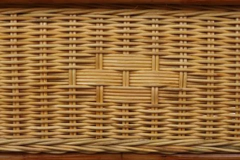 Machine woven wicker with a beautiful pattern. Stock-Fotos