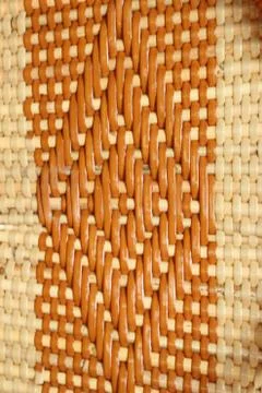 Machine woven wicker with a beautiful pattern. Фото