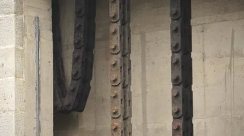 Machinery of Barrage Stock Footage 50882669