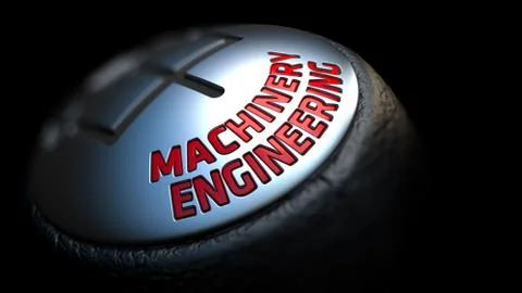 Machinery Engineering. Shift Knob. Concept of Influence Stock Illustration