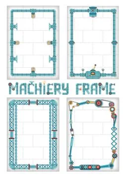 Machinery frames Stock Illustration
