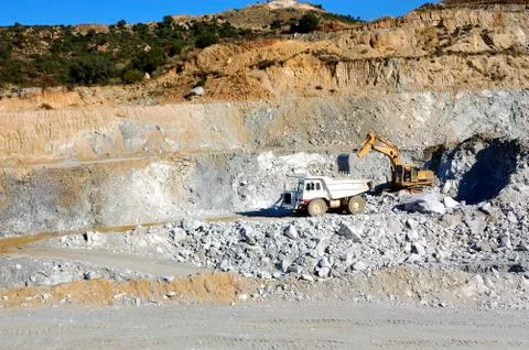 Machinery for mining. Stock Photos