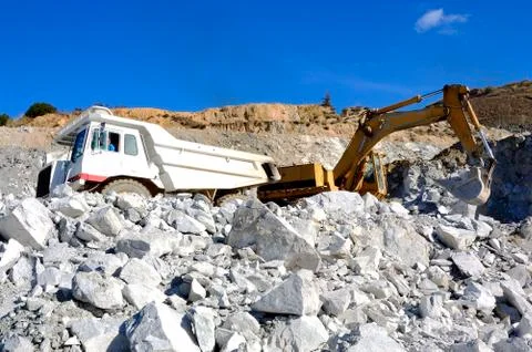 Machinery for mining. Stock Photos