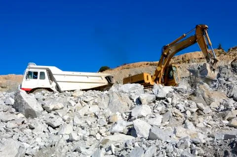 Machinery for mining. Foto stock