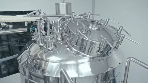Machinery in modern production facility. Technology and automation Stock Footage 342394270