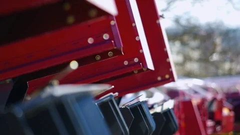 Machinery Preparing for Harvesting Stock Footage 76329487