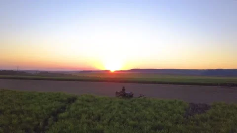 Machinery working on the field | 04 Stock Footage 156878019