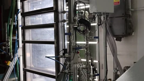 Machines for experiments in the factory Stock Footage 286047875