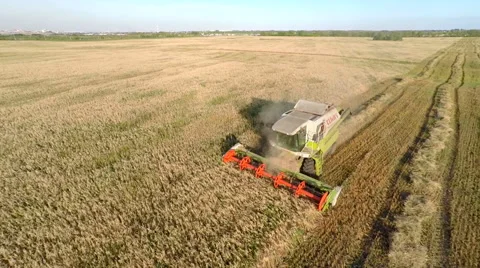 Machines on the Field Stock Footage 54685473