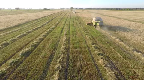 Machines on the Field Stock Footage 54686823