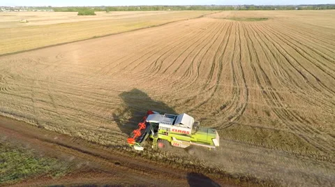 Machines on the Field Stock Footage 54687362
