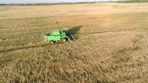 Machines on the Field Stock Footage 54687367