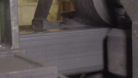 Machines for metal rolling at factory. Modern factory workshop. Machine for Stock Footage