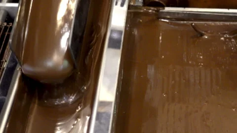 Machines for the production of chocolate Stock Footage 89672689