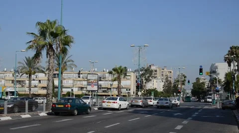 Machines on roads Israel Stock Footage 40297553