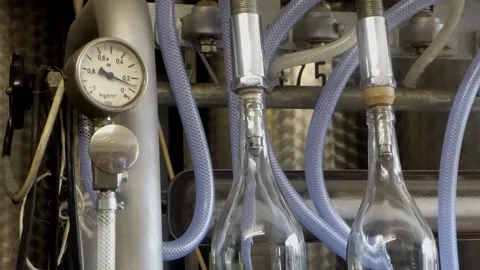 Machines working at a distillery Stock Footage 140066992