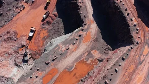 Machines working in a quarry Stock Footage 151080352