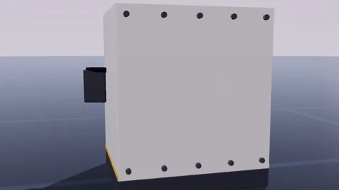 Machining center cnc 3d loop 3D animation seamless loop Stock-Footage 341779537
