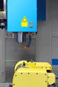 Machining Center Machine Computer Numerical Control Machining and Milling ... Stock Photos