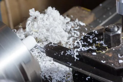Machining on a lathe Stock Photos