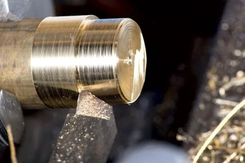 Machining on a lathe Stock Photos