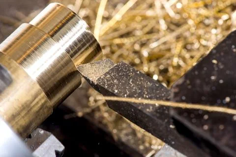 Machining on a lathe Stock Photos